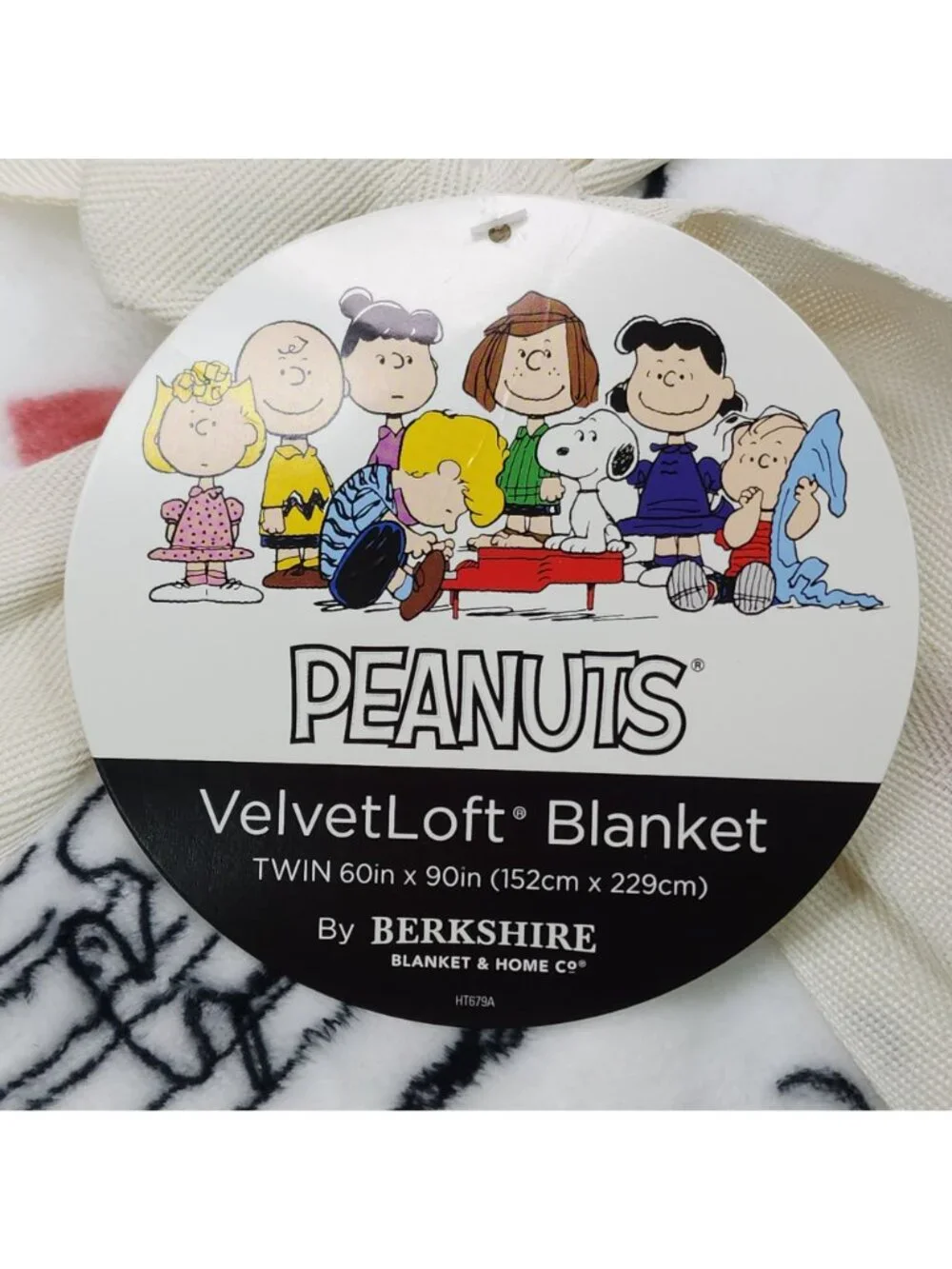 Peanuts Snoopy VelvetLoft Twin Blanket Berkshire 60
